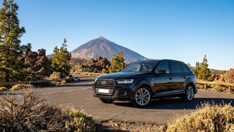 Audi Q7 á Tenerife: umsögn af raunverulegum vegi