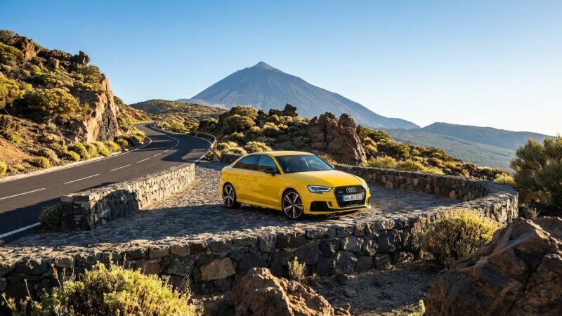 Audi RS 3 á Tenerife: próf á sportsmábíl