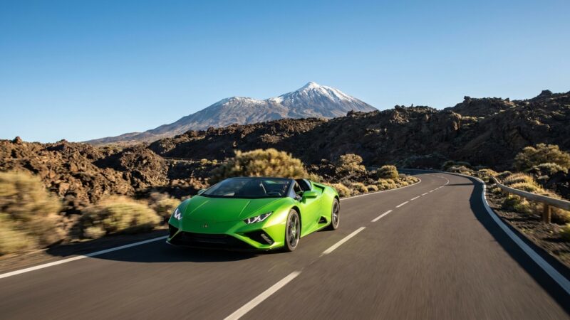 Lamborghini Huracan EVO Spyder á Tenerife: umsögn
